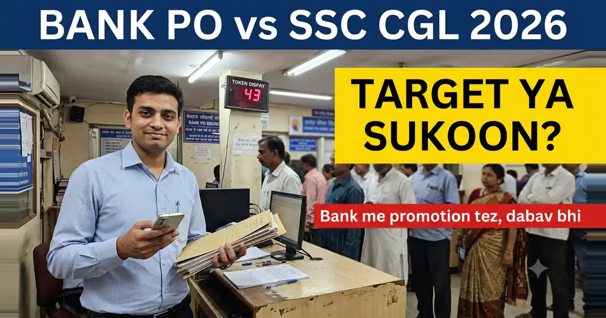 Bank PO Ya SSC CGL - Ek Me Promotion Tez Hai, Doosre Me Zindagi Shaant, Aur Yahi Asli Faisla Hai