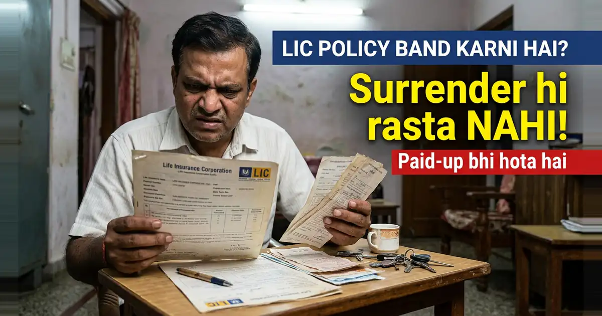 LIC Policy Band Karni Hai - Surrender Hi Ekmatra Rasta Nahi Hai, Aur Doosra Rasta Aksar Behtar Hota Hai