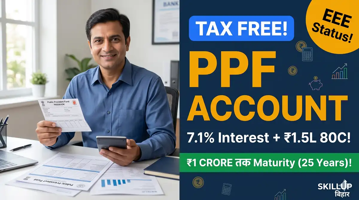 PPF Account Open Online 2026 - 7.1% Interest, Rs 1.5L Tax Saving, SBI/Post Office Complete Guide