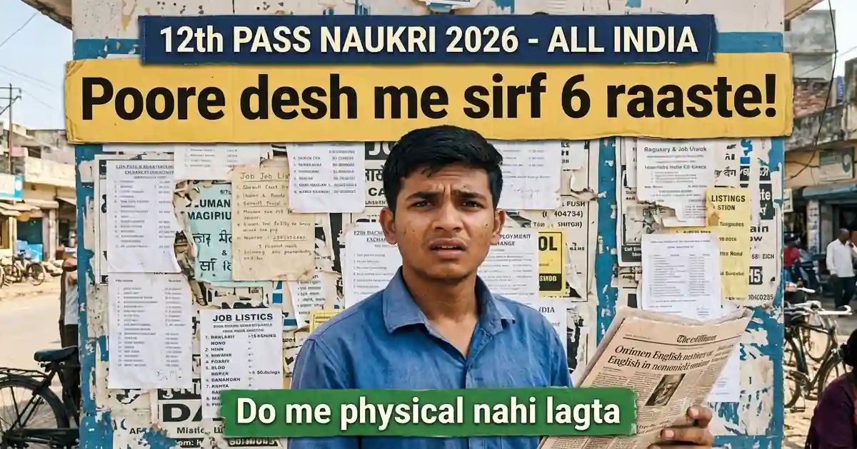 12th Pass Sarkari Naukri - Poore Desh Me Sirf Chhah Raaste Hain, Baaki Sab Unhi Ke Naam Hain