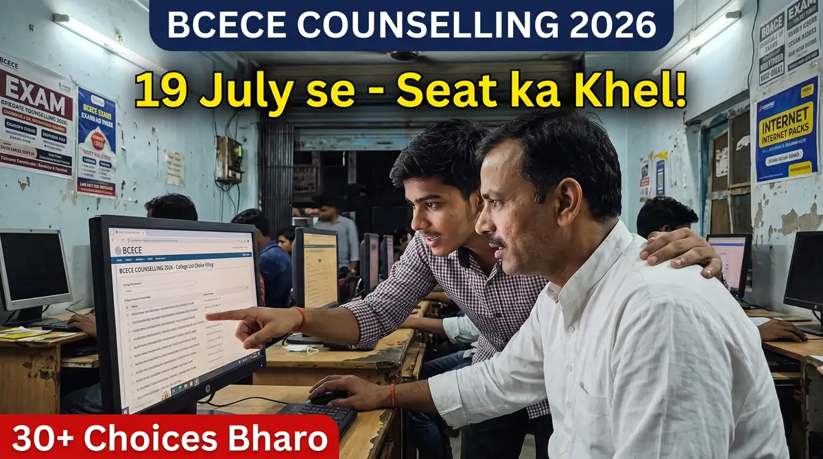 BCECE Counselling 2026 - Registration 19-25 July, Choice Filling + Seat Allotment Schedule