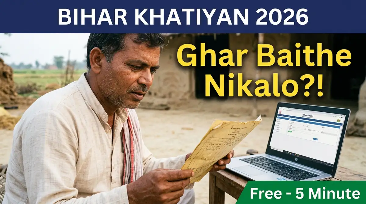 Bihar Khatiyan Kaise Nikale 2026 - Apna Khata/Khesra Online Dekho @biharbhumi (Free, 5 Min)