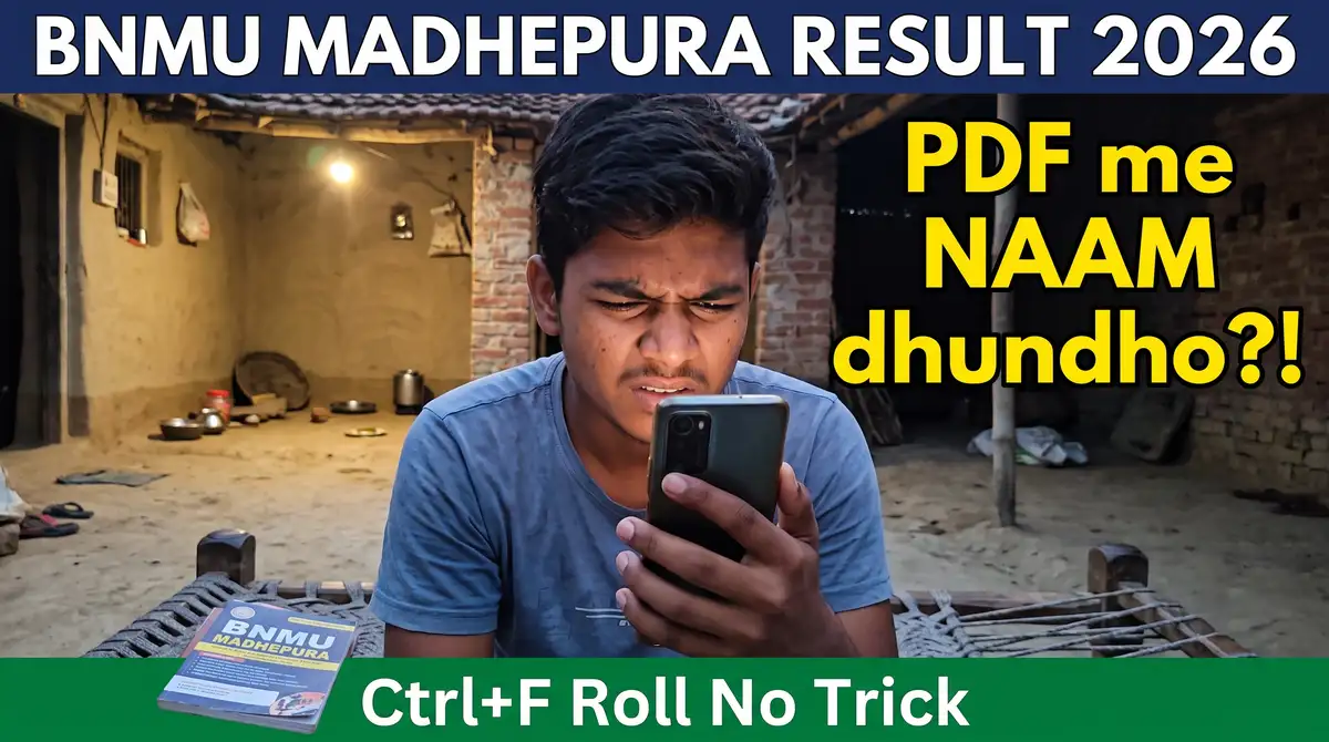 BNMU Result 2026 - UG Semester Result Check (PDF Se), Madhepura University Asli Portals