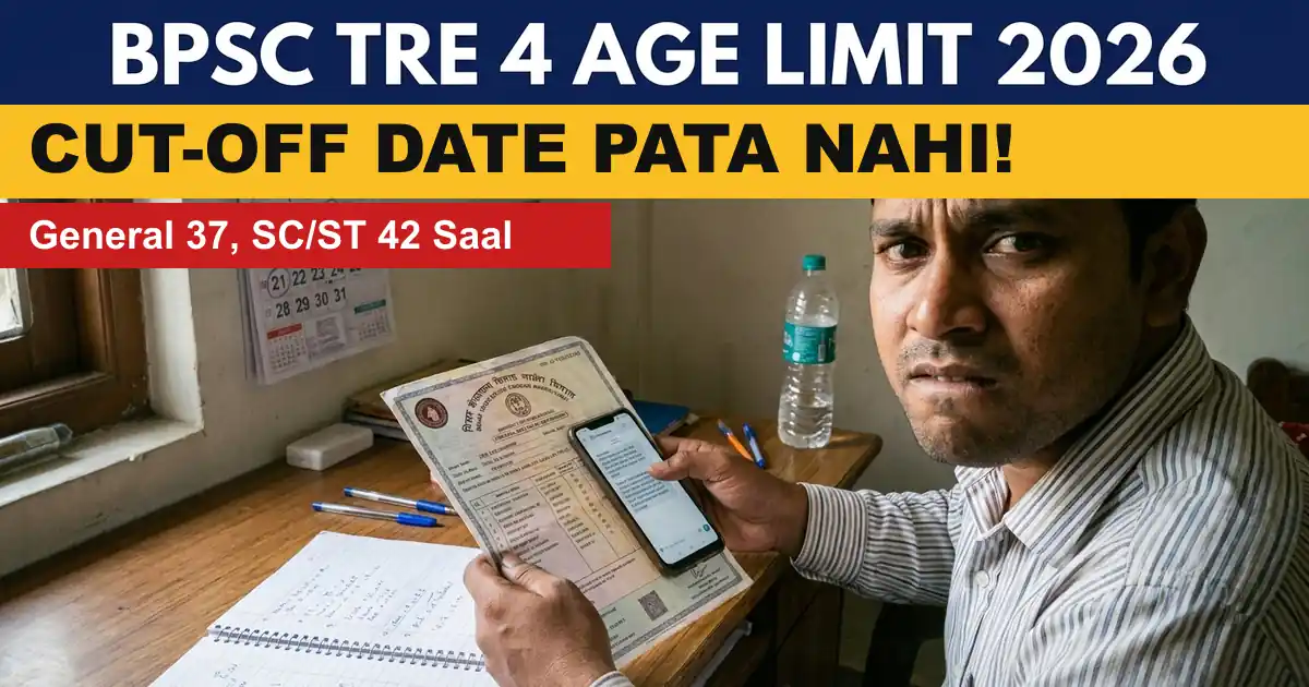 BPSC TRE 4 Age Limit 2026 - Category-Wise Chhoot, Aur Cut-Off Date Ka Confusion