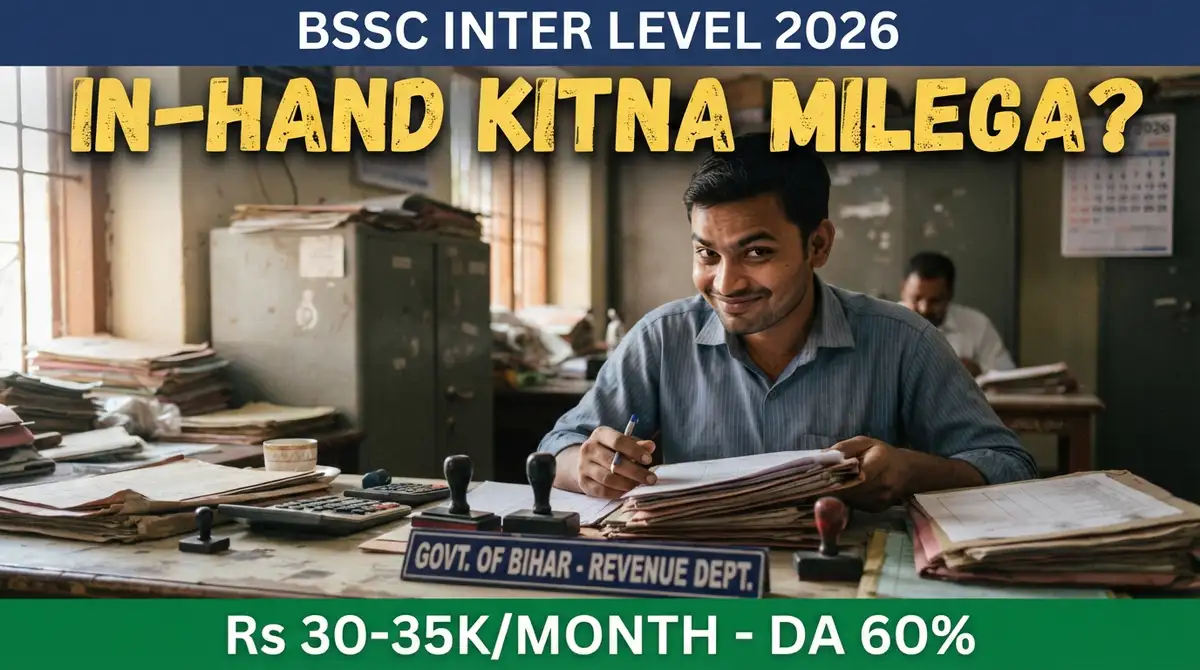 BSSC Inter Level Salary 2026 - LDC/Panchayat Sachiv/Typist In-Hand, Pay Level 2-4 (26,426 Posts)