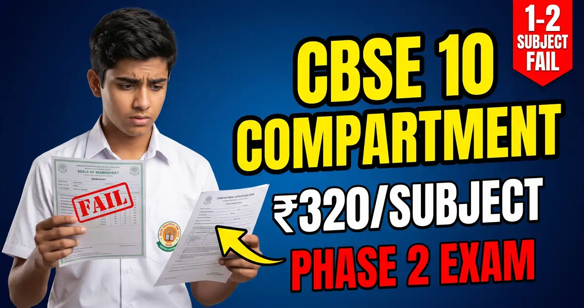 CBSE 10th Compartment Exam 2026 Form, Date, Fees Apply Online