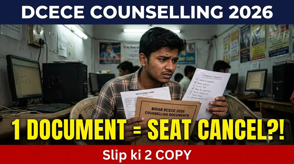 DCECE Counselling Documents List 2026 - DV Me Kya-Kya Lagega (PE/PM/PMM), Official Checklist