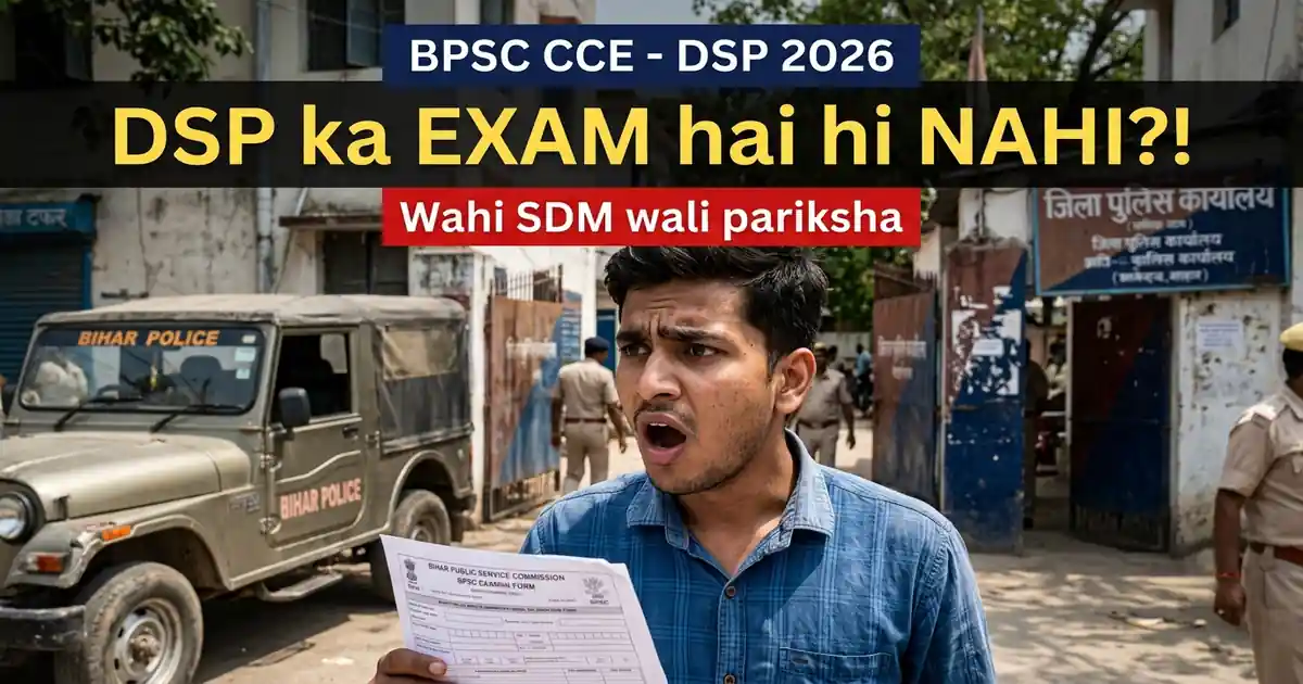 DSP Kaise Bane - Alag Se Koi DSP Ki Pariksha Nahi Hoti, Wahi BPSC Wali Hai