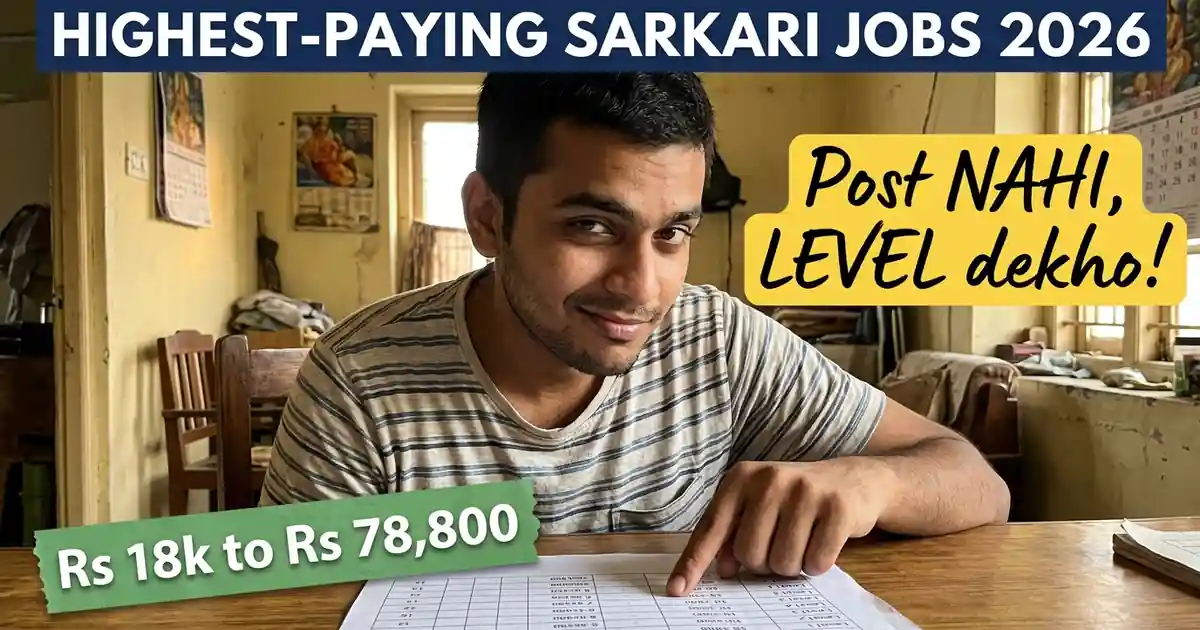 Sabse Zyada Tankhwah Wali Sarkari Naukri - Post Ka Naam Nahi, Pay Level Dekho
