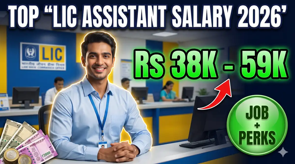 LIC Assistant Salary 2026 - Basic Rs 27,840, In-Hand ~Rs 38,000-59,000 + Perks