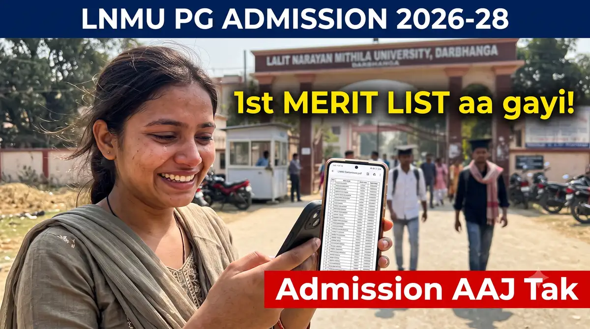 LNMU PG Admission 2026-28 - 1st List Ka Admission Band, Ab 2nd Merit List Ka Intezaar