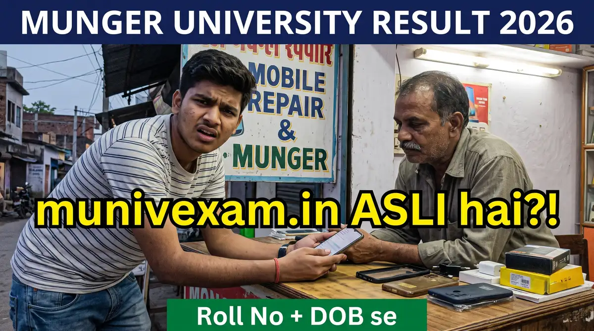 Munger University Result 2026 - munivexam.in Se Check (Roll No + DOB), Sem-Wise Links