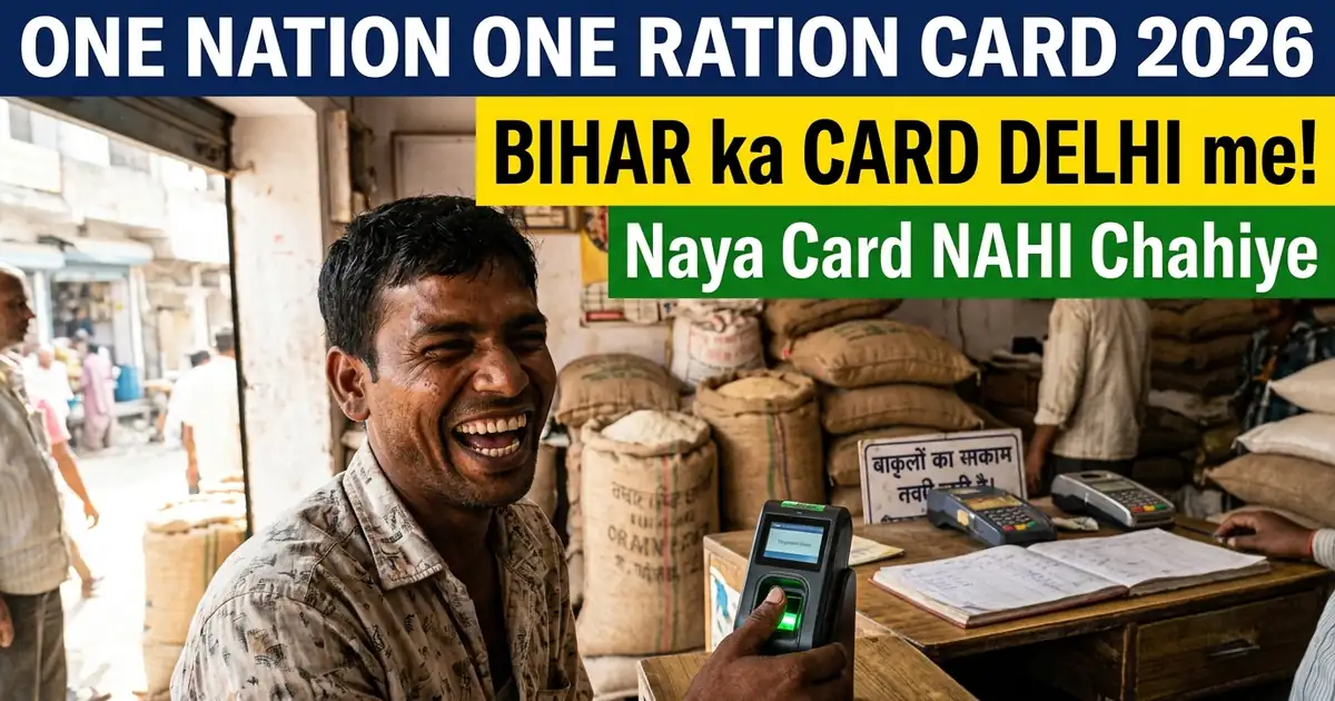 One Nation One Ration Card 2026 - Dusre State Me Ration Kaise Le, ONORC Portability Ka Pura Process