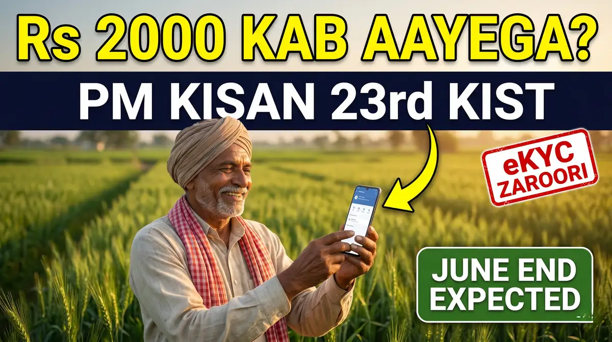 PM Kisan 23rd Installment 2026 - Kab Aayegi? Beneficiary Status Check + eKYC