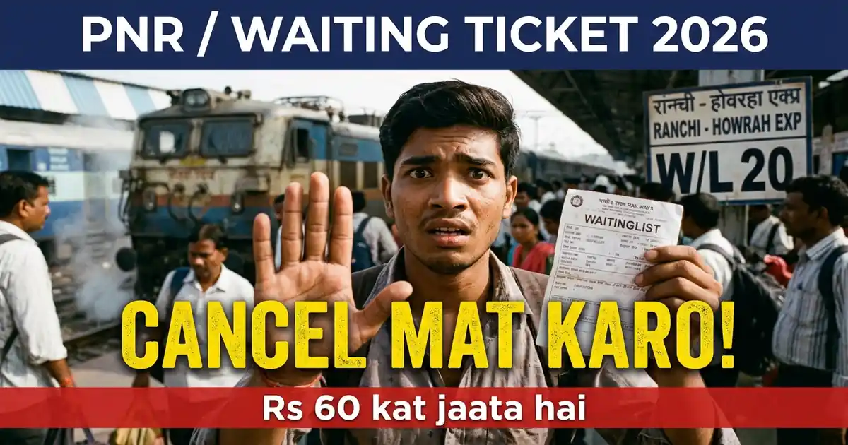 Waiting Ticket Khud Cancel Mat Karo - Wo Apne Aap Cancel Hoti Hai, Aur Poora Paisa Wapas Aata Hai