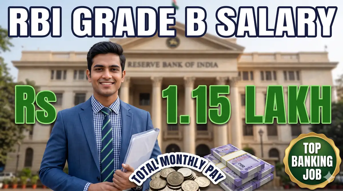 RBI Grade B Salary 2026 - Basic Rs 78,450, In-Hand ~Rs 1.15 Lakh, Allowances + Perks