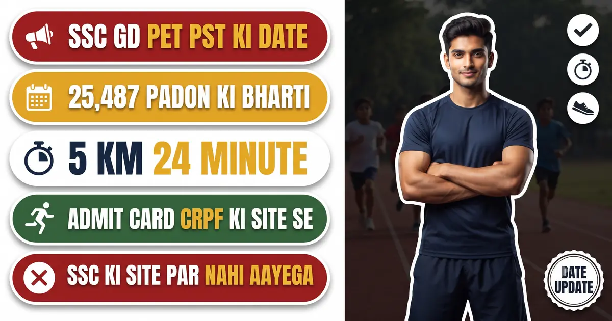 SSC GD PET PST 2026 Date - 15 October Wali Baat Ka Sach, Aur Notice Kab Tak Aa Sakta Hai