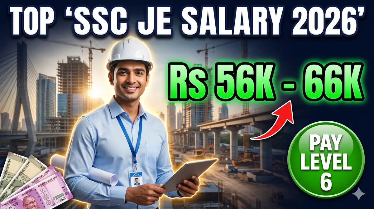 SSC JE Salary 2026 - Pay Level 6, Basic Rs 35,400, In-Hand ~Rs 56,000-66,000