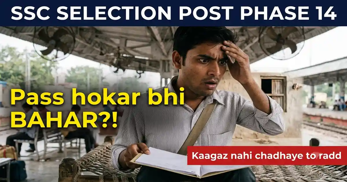 SSC Ne Aapka Form Jaancha Hi Nahi Hai - Asli Jaanch Exam Ke Baad Hoti Hai, Aur Wahin Log Bahar Hote Hain