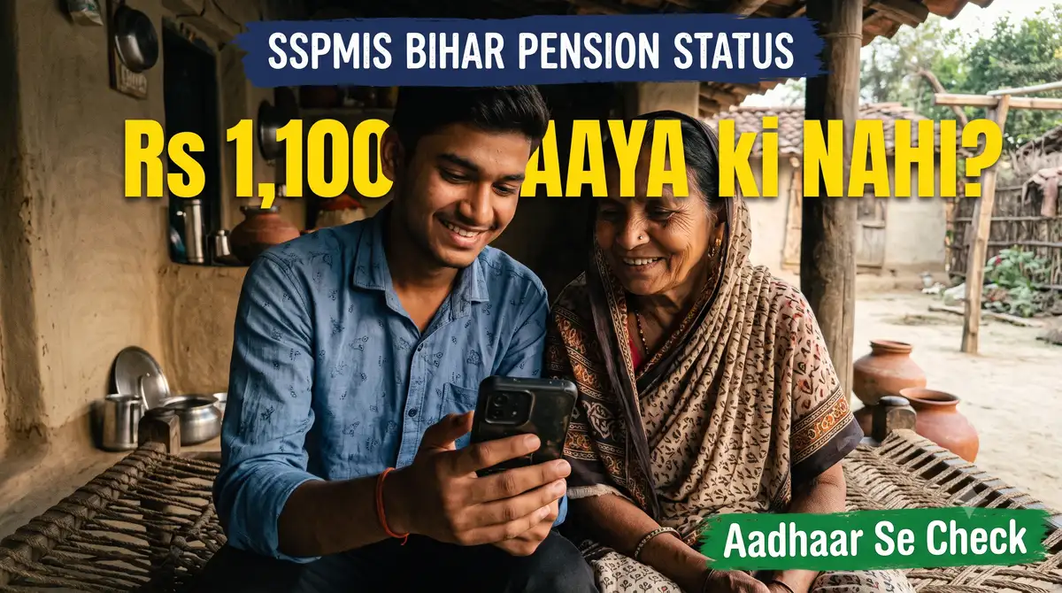 SSPMIS Payment Status Check 2026 - Aadhaar Se Bihar Pension Status (MVPY/Vridha/Vidhwa)