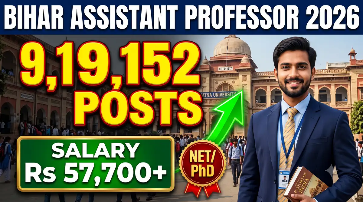 Bihar Assistant Professor Recruitment 2026 - BSUSC 9,152 Posts, Apply Online