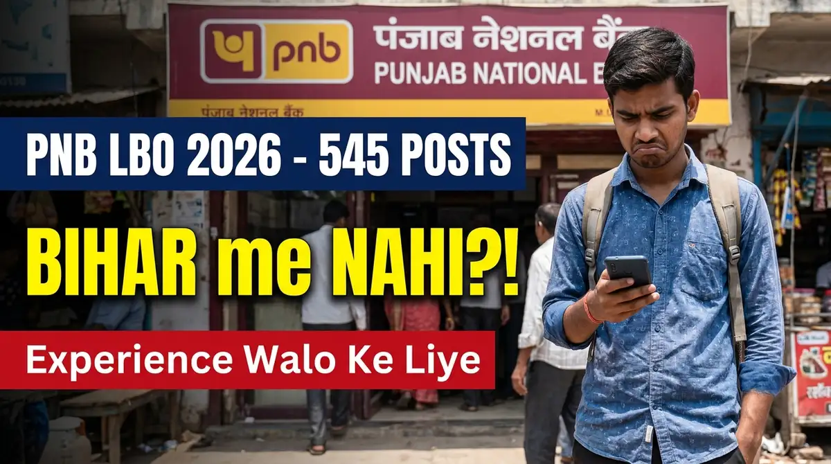 PNB LBO 2026 - Aavedan 16 August Ko Band Ho Chuka, 545 Post (Aur Bihar Ka Sach)