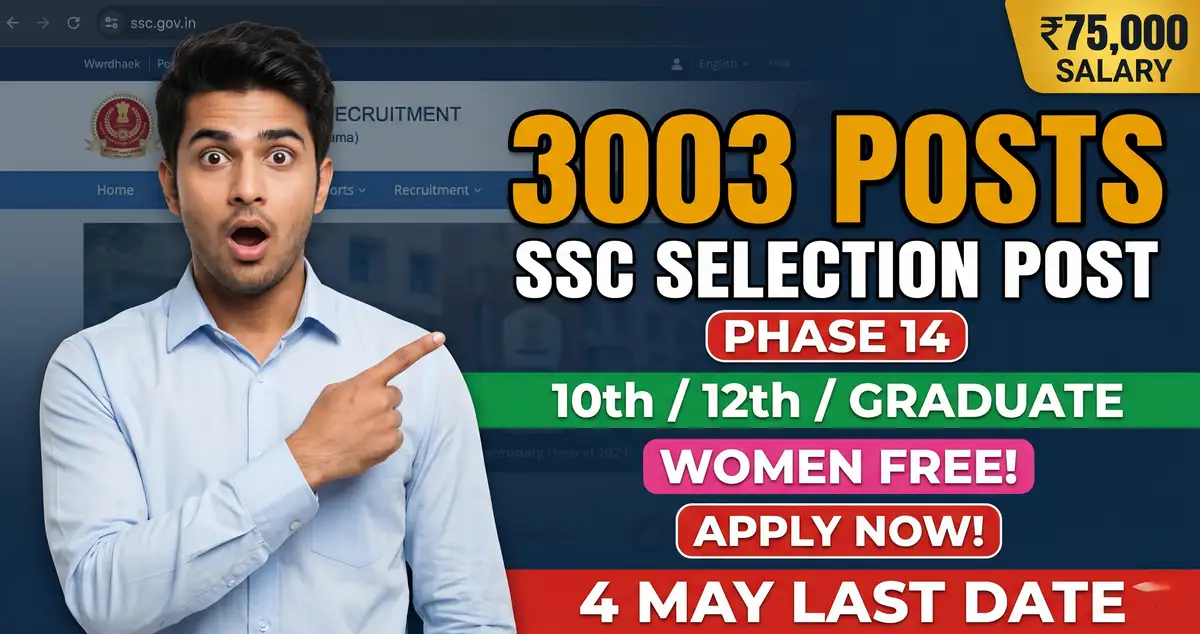 SSC Selection Post Phase 14 Ka Exam 16 Se 26 September Ko Hai - Aavedan Kab Ka Band Ho Chuka