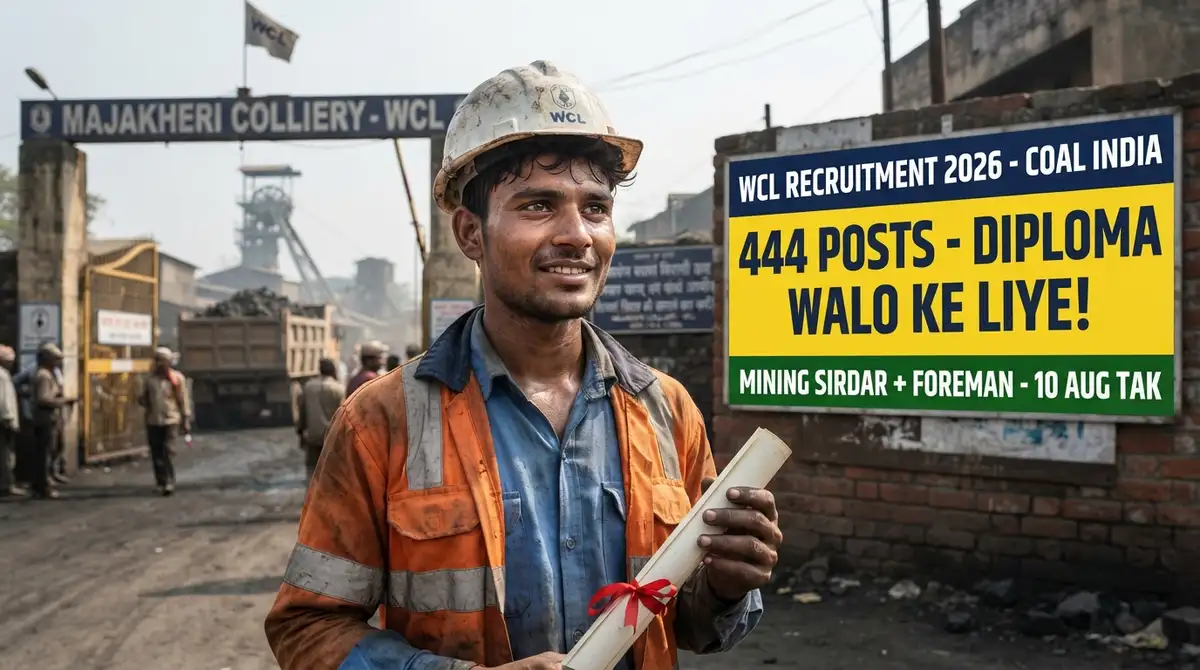 WCL Recruitment 2026 - 444 Mining Sirdar + Assistant Foreman Posts (Advt 2026/69), Apply by 10 August