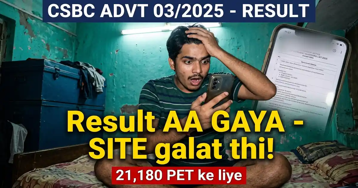 Prohibition Constable Aur Kakshpal Ka Result Aa Gaya - 21,180 Log PET Ke Liye Chune Gaye, Par Wo Purani Site Par Nahi Hai