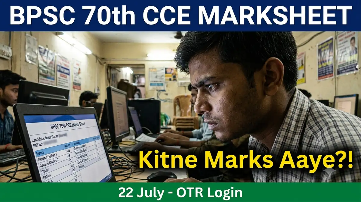 BPSC 70th Marksheet Download LIVE (22 July) - OTR Login Pe 'Integrated 70th Marks', Kaise Dekhe